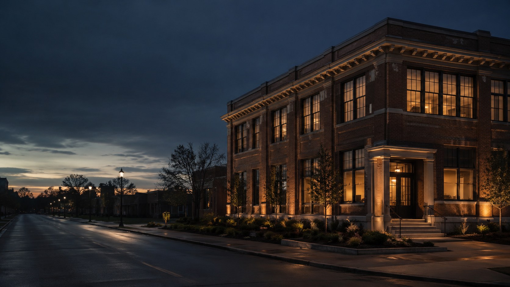 Conceptual architectural image representing commercial property revitalization